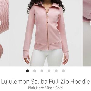 Lululemon Athletica Pink Haze Full-Zip Hoodie size 6 NWT